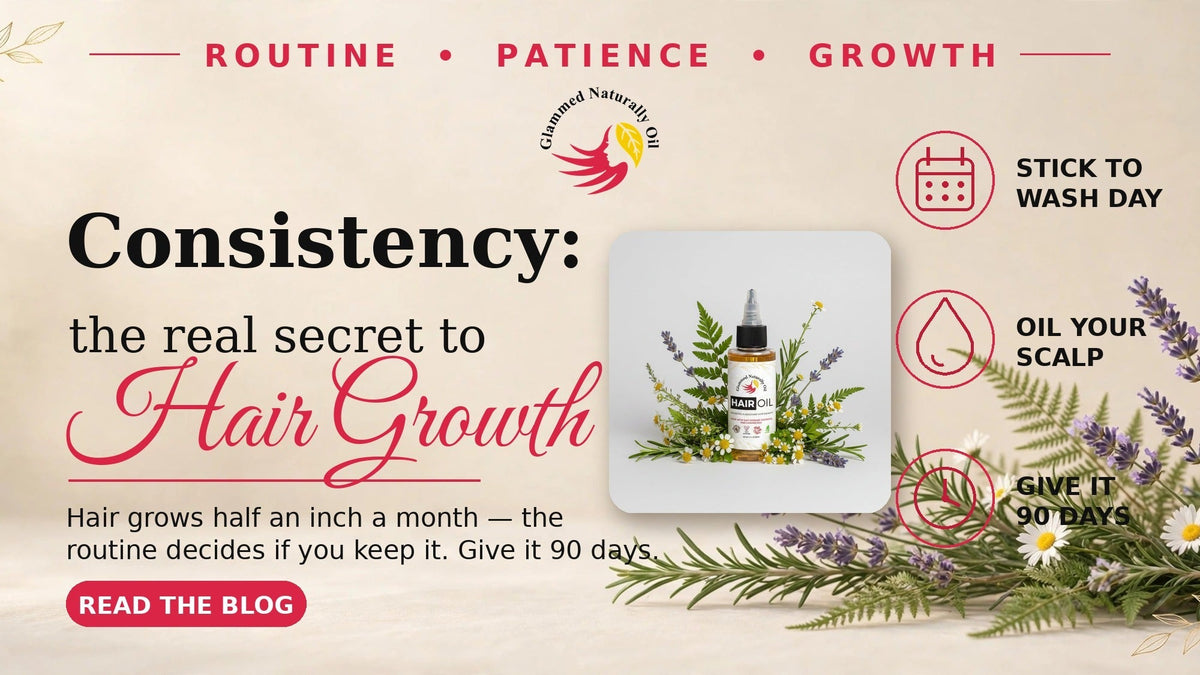 Consistency: The Real Secret to Hair Growth - GlammedNaturallyOil