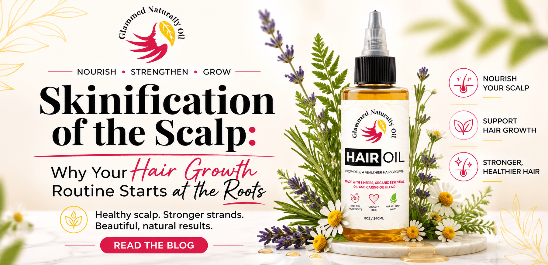 Skinification of the Scalp: Why Your Hair Growth Routine Starts at the Roots - GlammedNaturallyOil