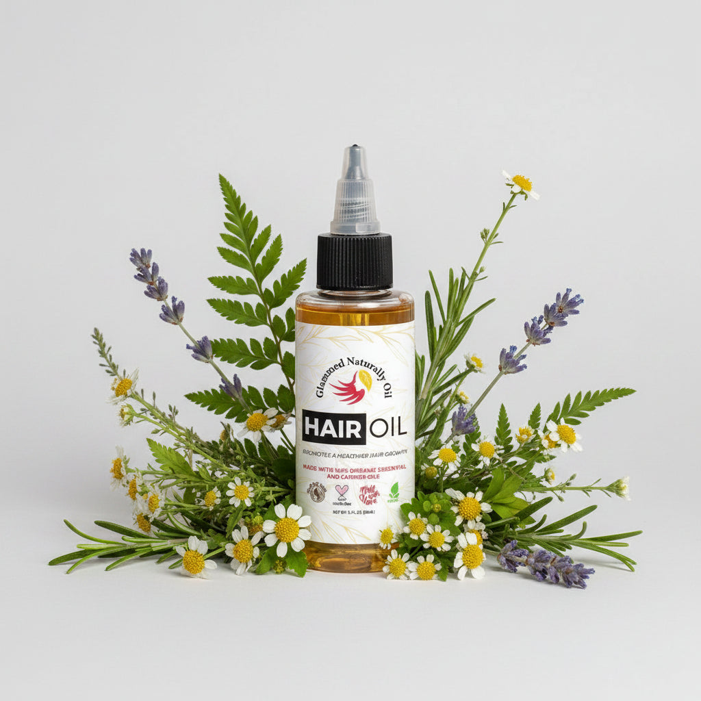 * 100% organic hair growth oil for healthy scalp and hair
* Natural hair growth oil by GlammedNaturallyOil
* Organic hair oil for thinning edges and hair growth
* Scalp oil for stronger and healthier hair