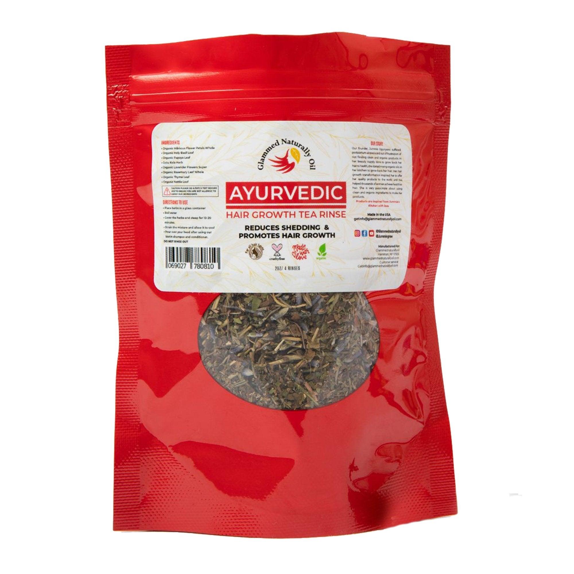 Ayurvedic Hair Growth Tea rinse Treatment - GlammedNaturallyOil