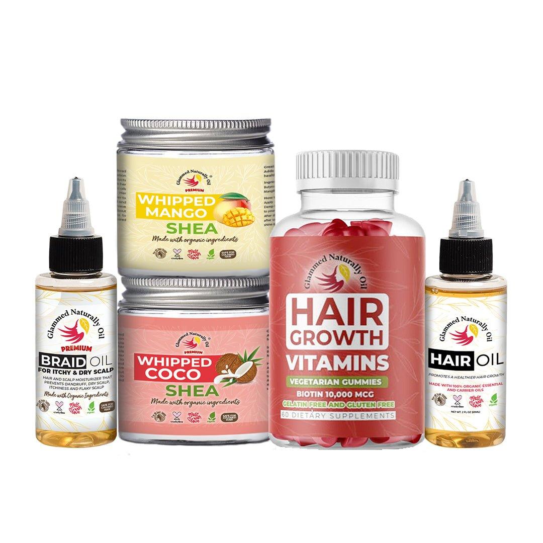 Dynamic Hair Growth & Moisture Bundle - GlammedNaturallyOil