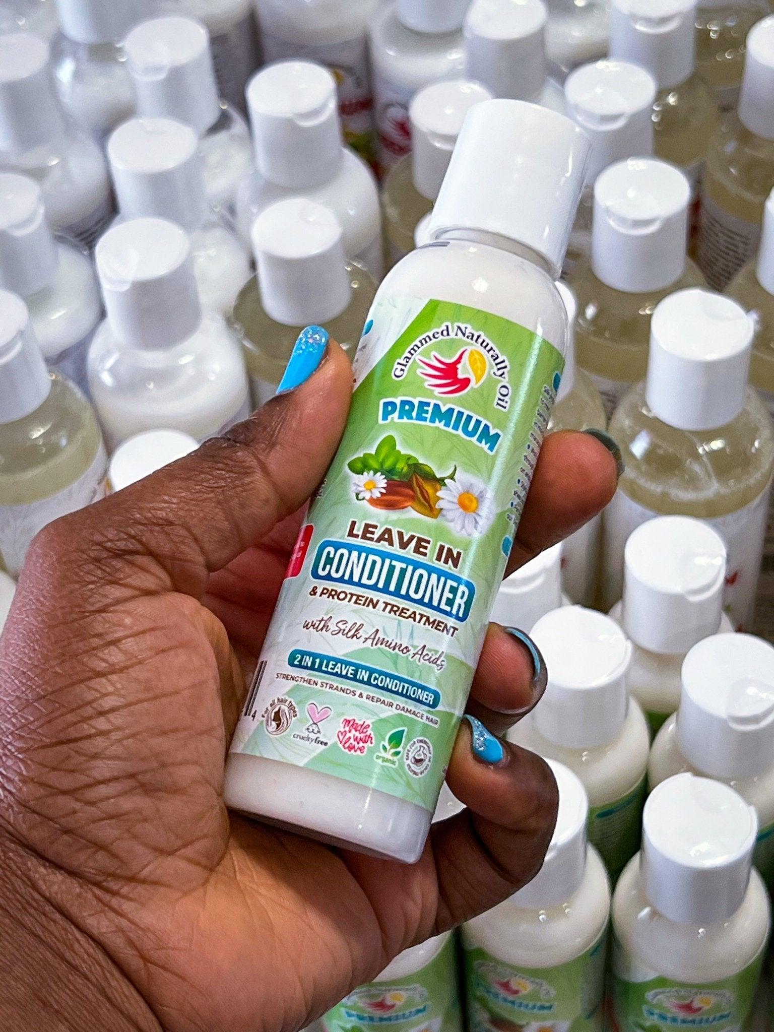 Leave in conditioner & protein treatment - GlammedNaturallyOil