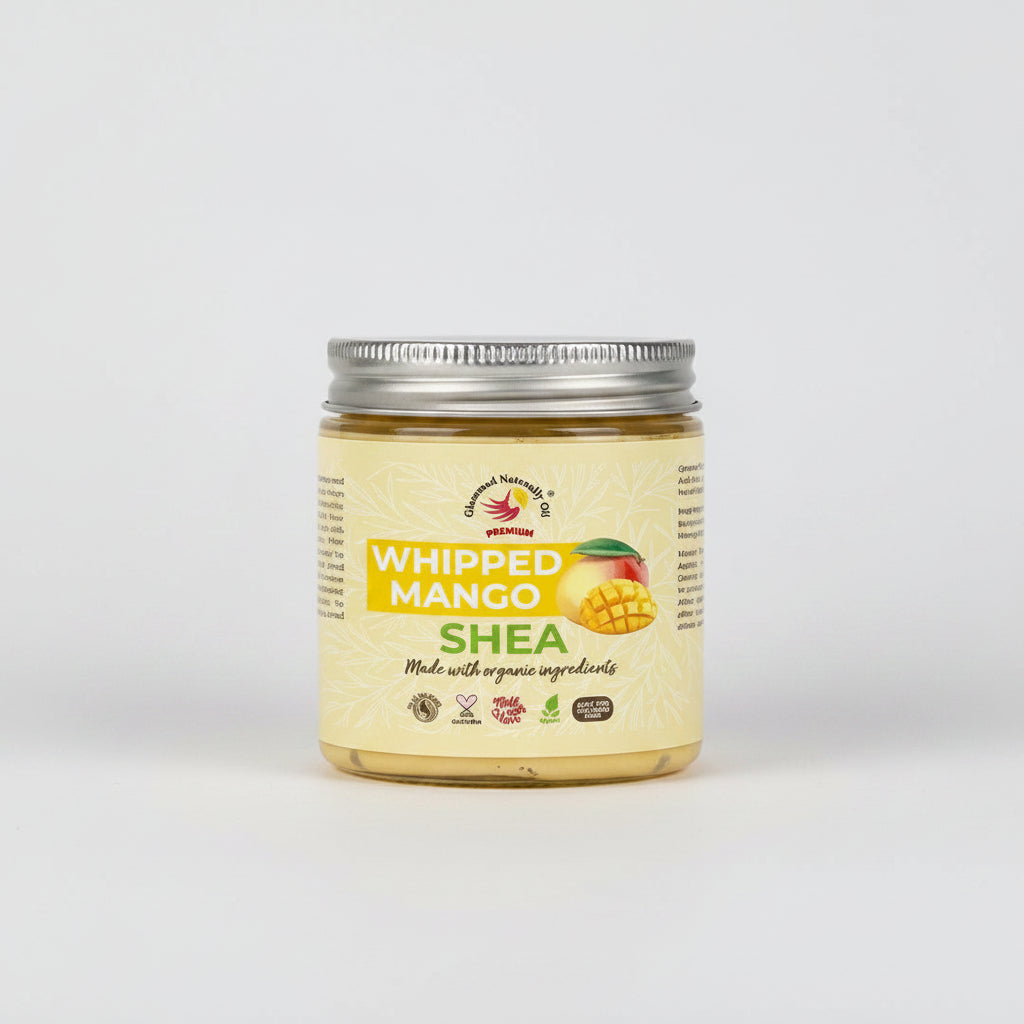 * Mango Shea Hair and Body Butter for dry hair and skin
* Natural mango butter moisturizer for healthy hair
* Deep moisturizing body butter by GlammedNaturallyOil
* Hair and body butter for natural hair and dry skin