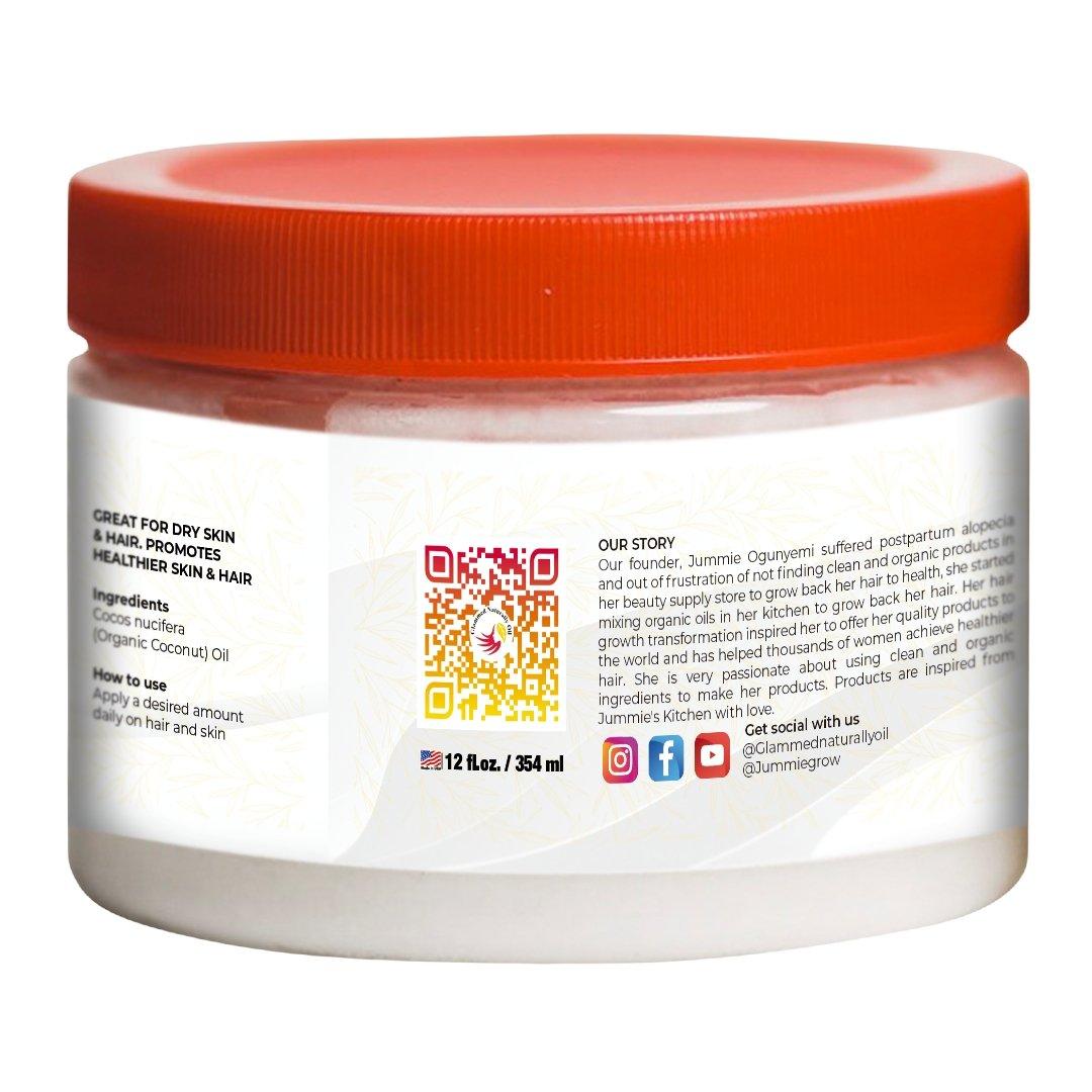 Organic Coconut Oil - GlammedNaturallyOil