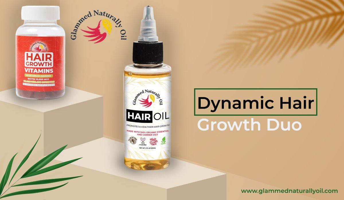 Dynamic Hair Growth Duo: Best Ayurvedic Solution for All Kind Of Hair Issues - GlammedNaturallyOil