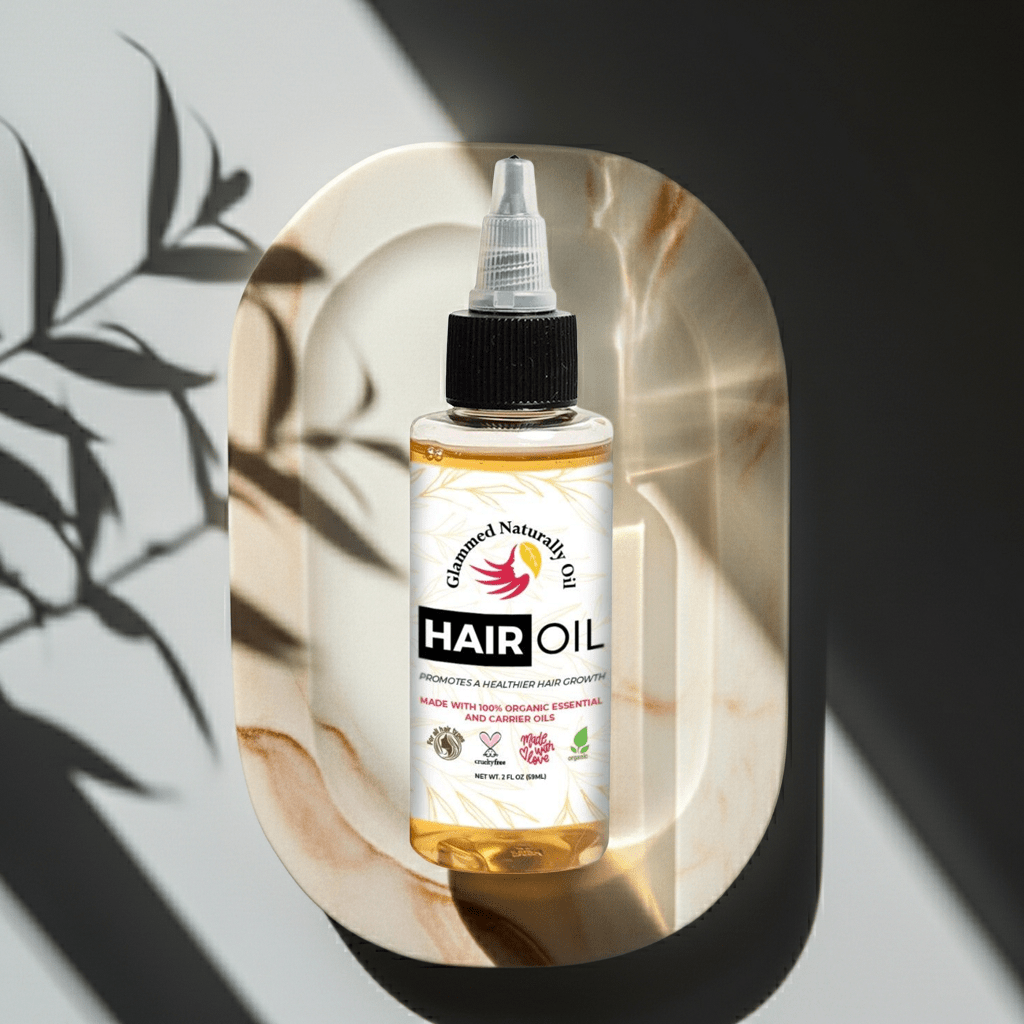 Organic Hair Growth Oil for Stronger, Healthier Hair - GlammedNaturallyOil